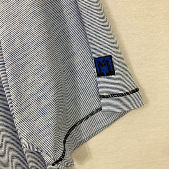 FootJoy Blue Stripes Activewear Short Sleeve Polo Shirt size 2XL - Picture 8 of 10
